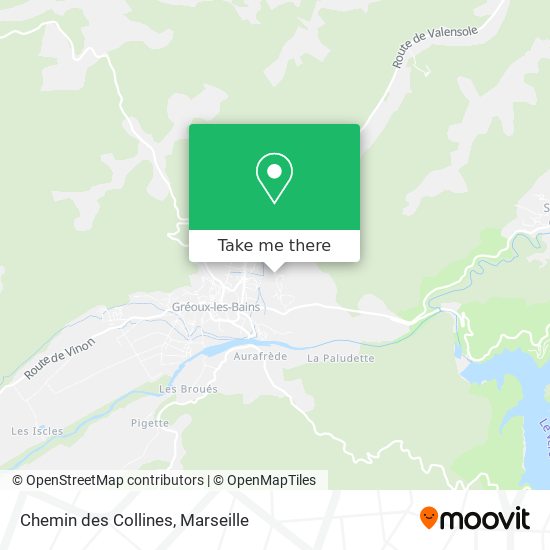 Chemin des Collines map