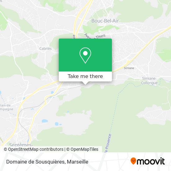 Domaine de Sousquières map