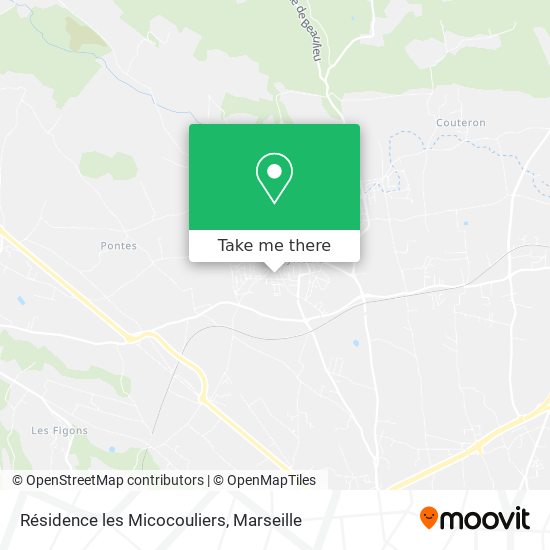 Résidence les Micocouliers map