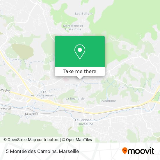 5 Montée des Camoins map