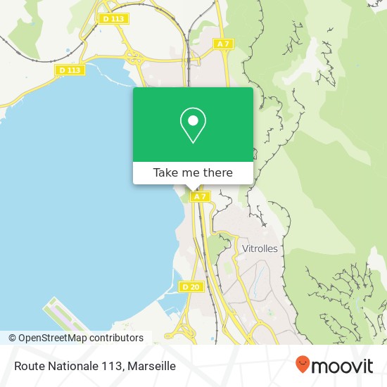 Mapa Route Nationale 113