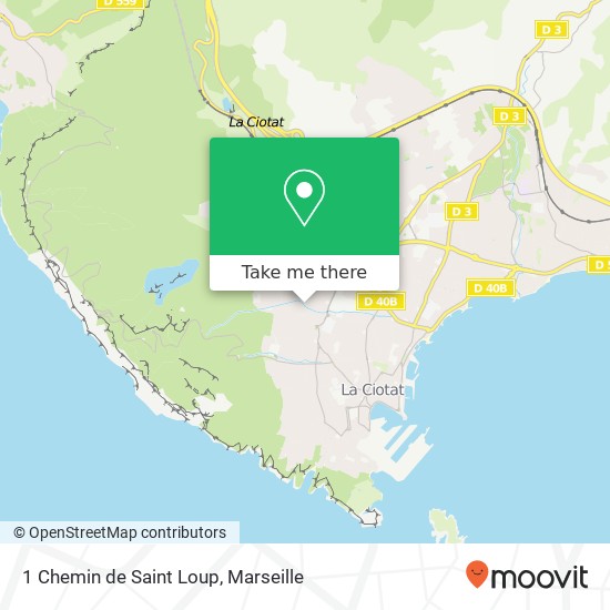 1 Chemin de Saint Loup map