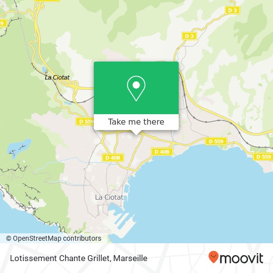 Mapa Lotissement Chante Grillet