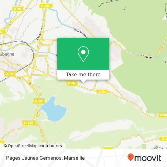 Pages Jaunes Gemenos map