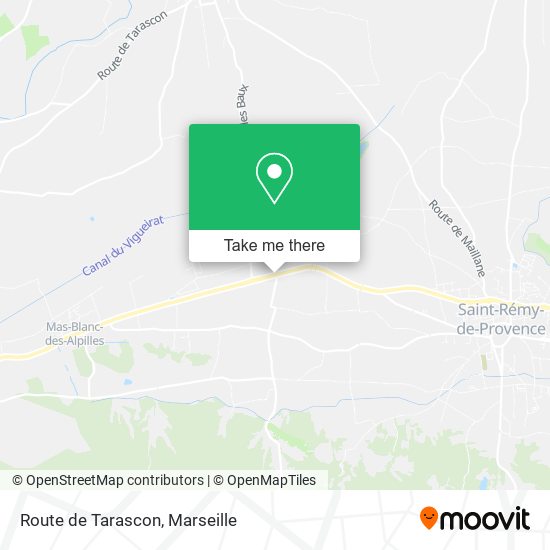 Route de Tarascon map