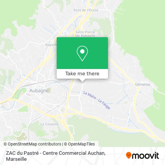 ZAC du Pastré - Centre Commercial Auchan map