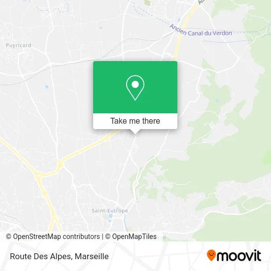 Route Des Alpes map