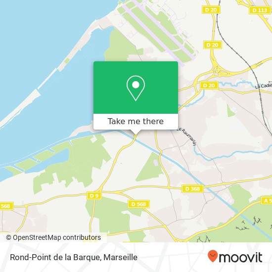 Mapa Rond-Point de la Barque