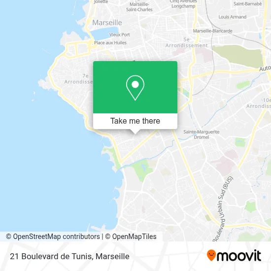 21 Boulevard de Tunis map