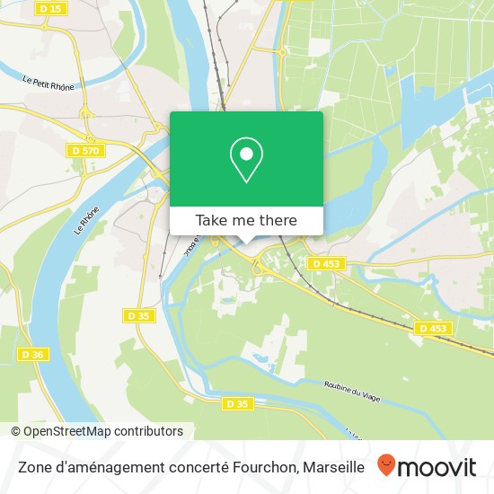 Mapa Zone d'aménagement concerté Fourchon