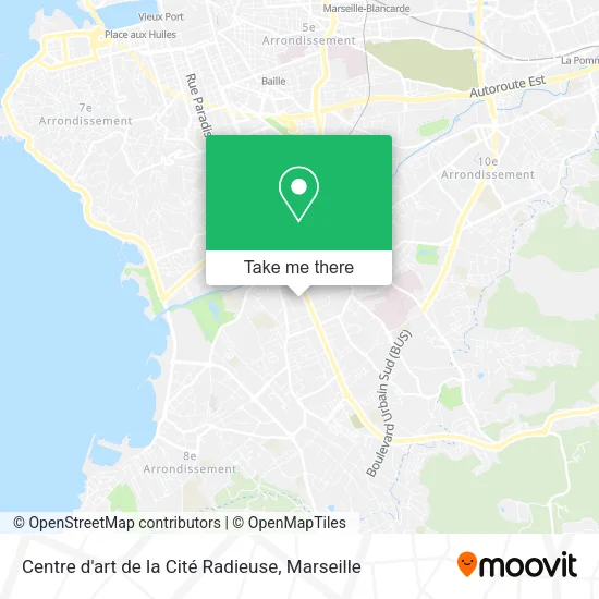 Centre d'art de la Cité Radieuse map