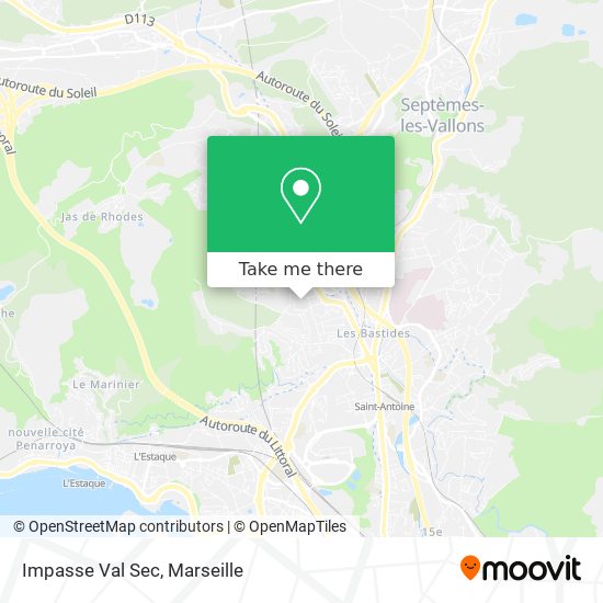 Impasse Val Sec map