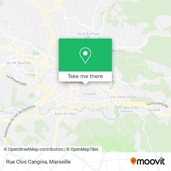 Mapa Rue Clos Cangina