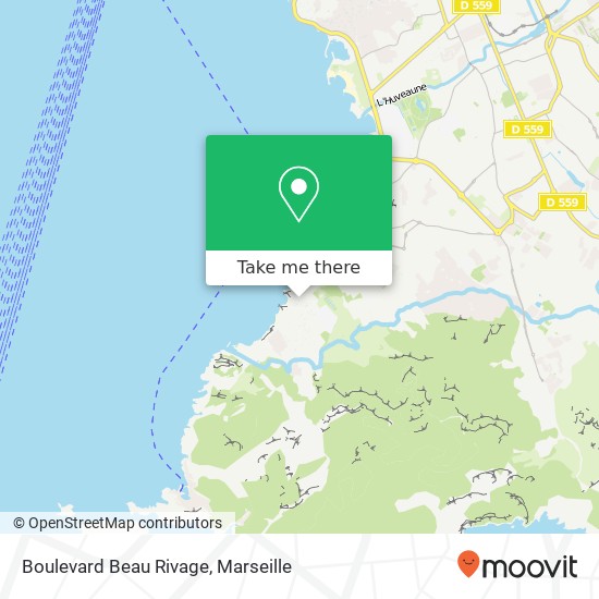 Mapa Boulevard Beau Rivage