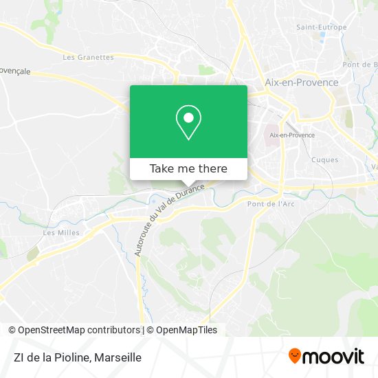 ZI de la Pioline map