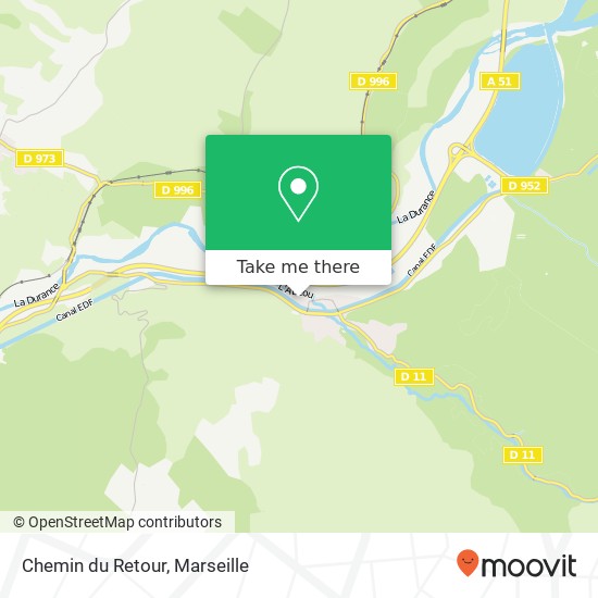 Mapa Chemin du Retour