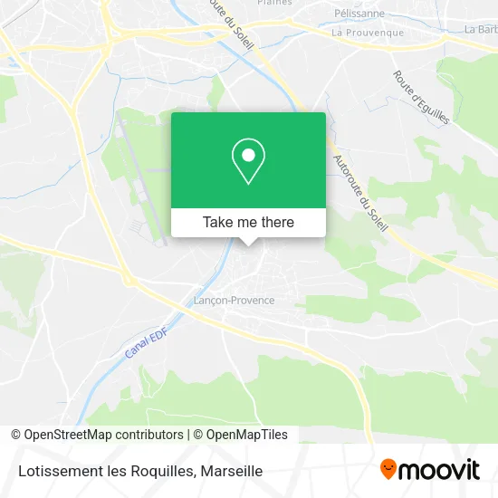 Lotissement les Roquilles map