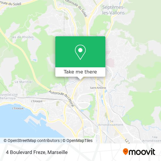 4 Boulevard Freze map