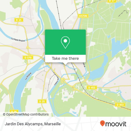 Jardin Des Alycamps map