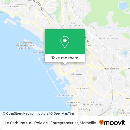 Le Carburateur - Pôle de l'Entrepreneuriat map