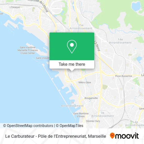 Le Carburateur - Pôle de l'Entrepreneuriat map