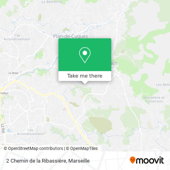 2 Chemin de la Ribassière map