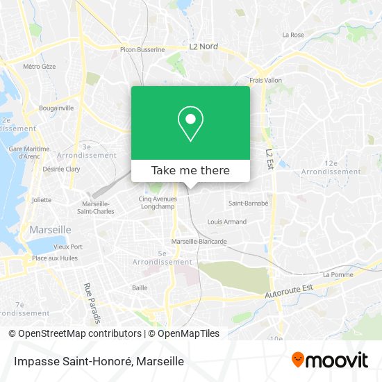 Impasse Saint-Honoré map
