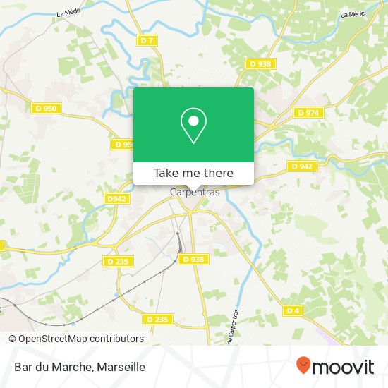 Mapa Bar du Marche