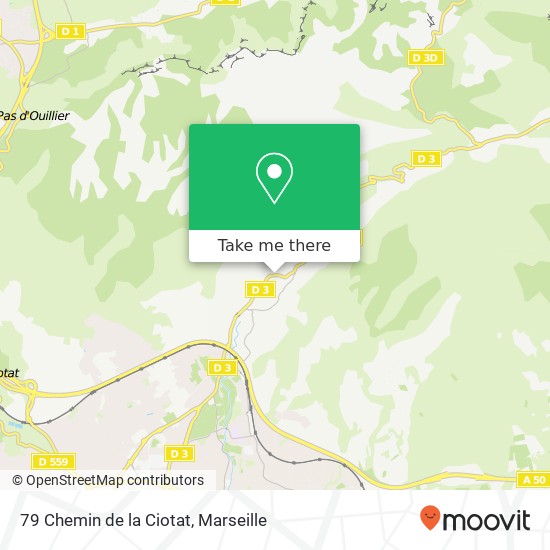 Mapa 79 Chemin de la Ciotat