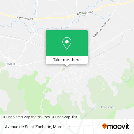 Avenue de Saint-Zacharie map