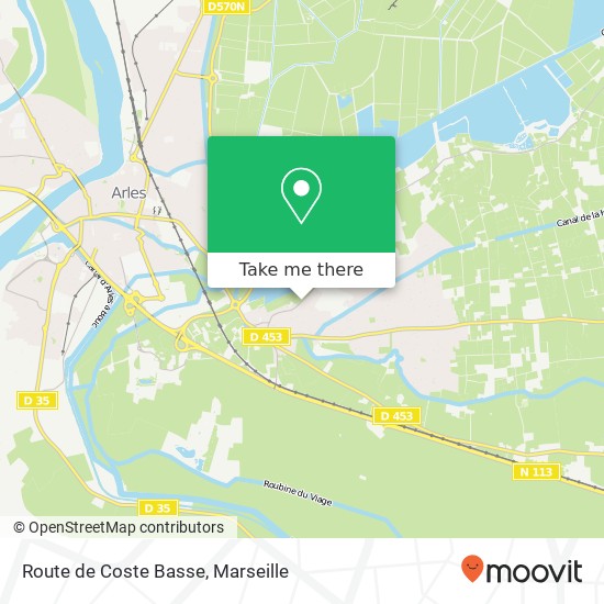 Mapa Route de Coste Basse