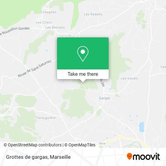 Grottes de gargas map