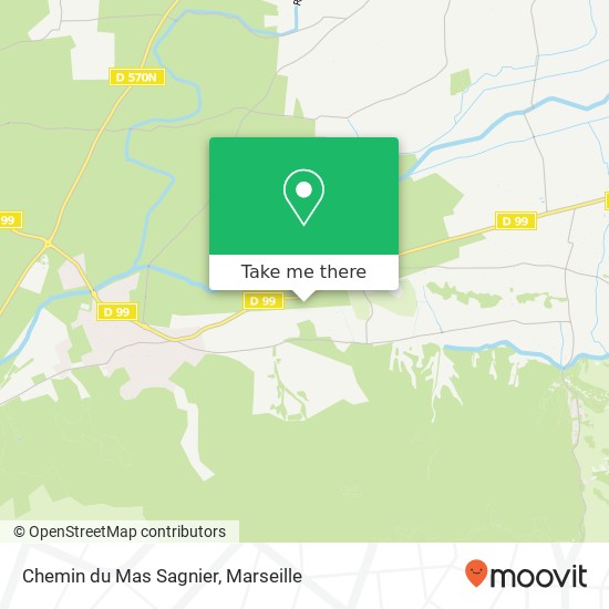 Mapa Chemin du Mas Sagnier