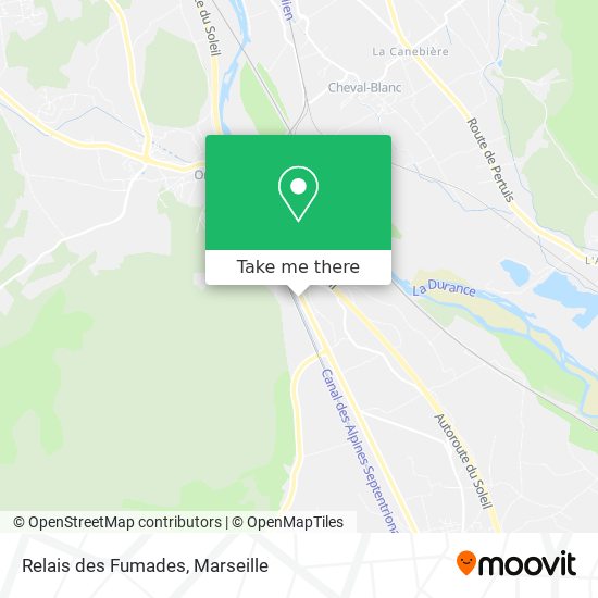 Relais des Fumades map