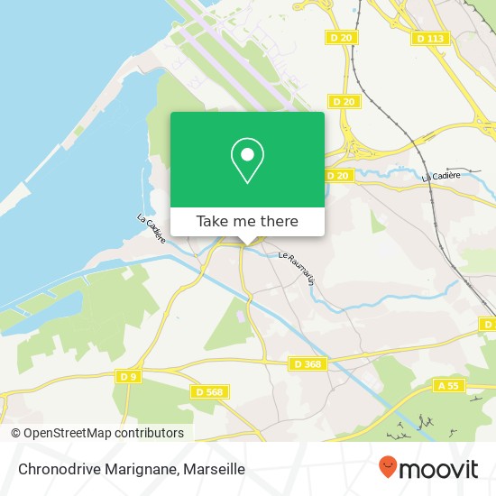 Mapa Chronodrive Marignane