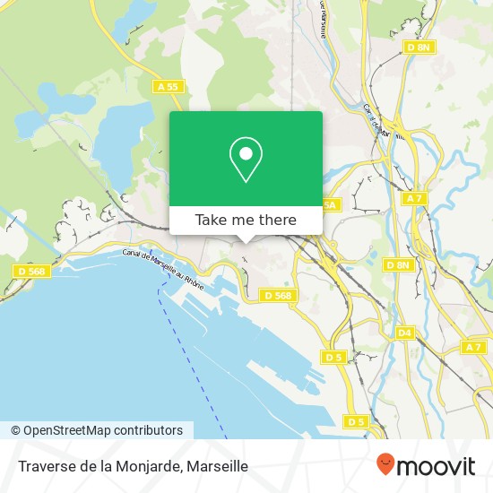 Traverse de la Monjarde map