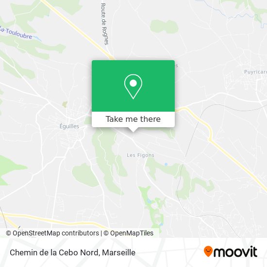 Chemin de la Cebo Nord map