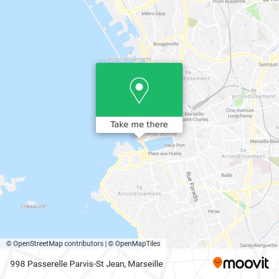 Mapa 998 Passerelle Parvis-St Jean