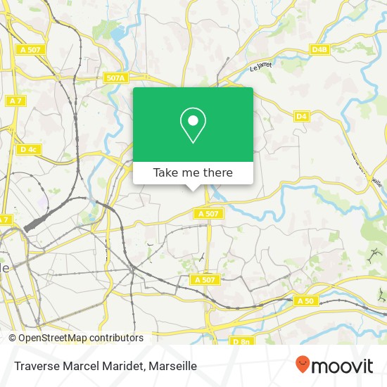 Mapa Traverse Marcel Maridet