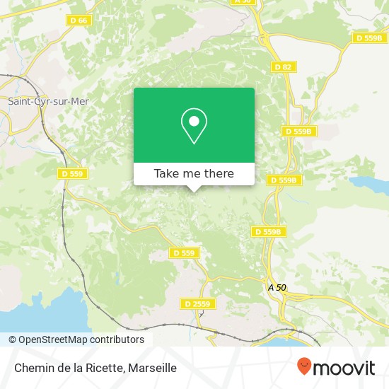 Mapa Chemin de la Ricette