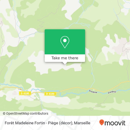 Forêt Madeleine Fortin - Piège (décor) map