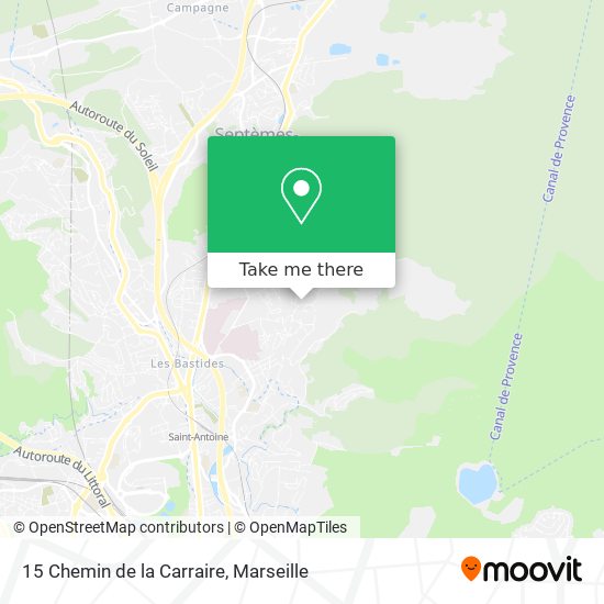 15 Chemin de la Carraire map