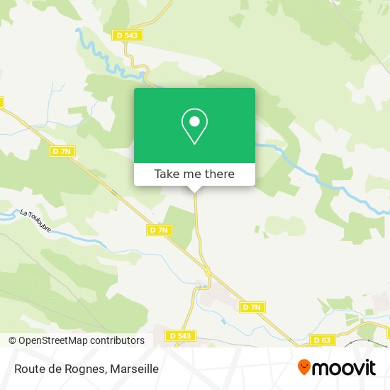 Route de Rognes map