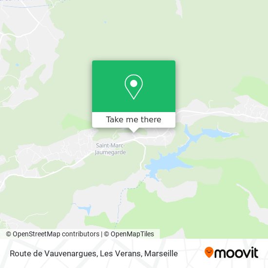 Route de Vauvenargues, Les Verans map
