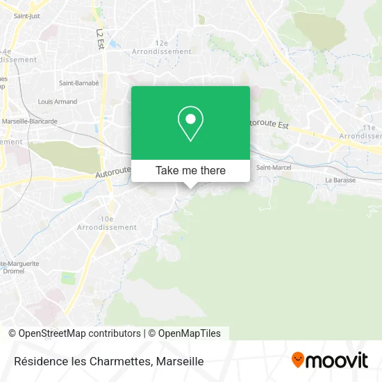 Résidence les Charmettes map