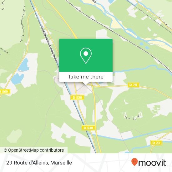 29 Route d'Alleins map