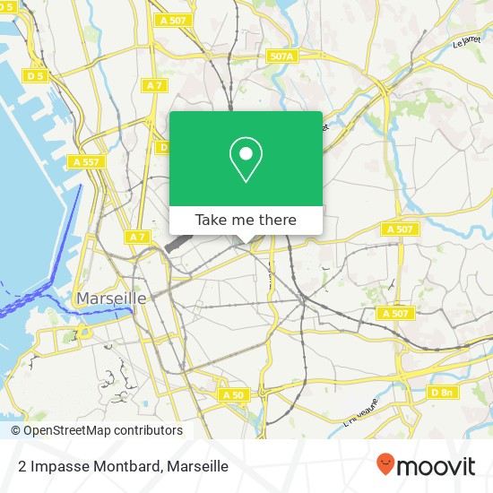 Mapa 2 Impasse Montbard