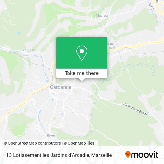 13 Lotissement les Jardins d'Arcadie map
