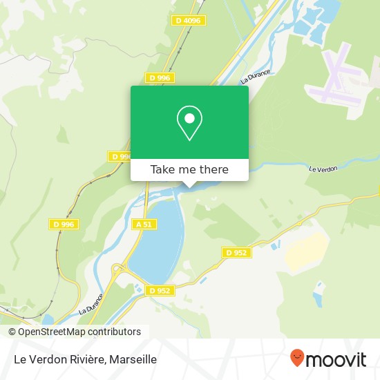 Mapa Le Verdon Rivière