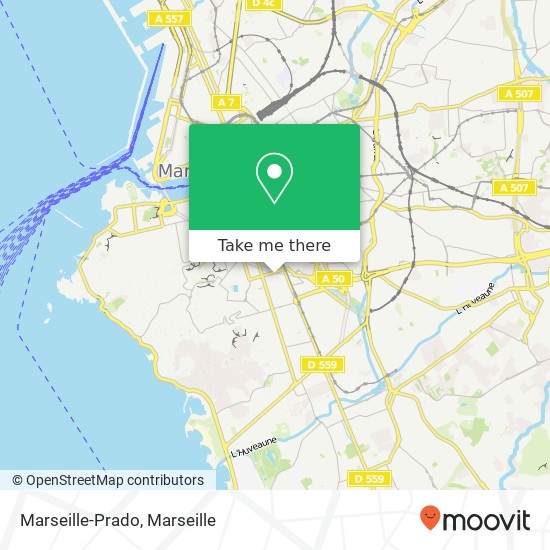 Marseille-Prado map